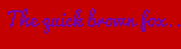 Image with Font Color 7300A7 and Background Color C50000